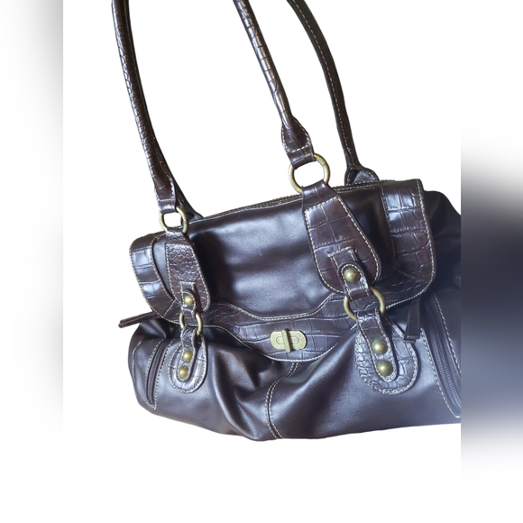 Vintage Beautiful Strang Design Dark Chocolate Women's Shoulder Bag. - Picture 3 of 16